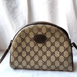 Rare Authenticated Vintage Gucci GG Monogram Canvas Bag